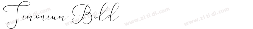 Timonium Bold字体转换
